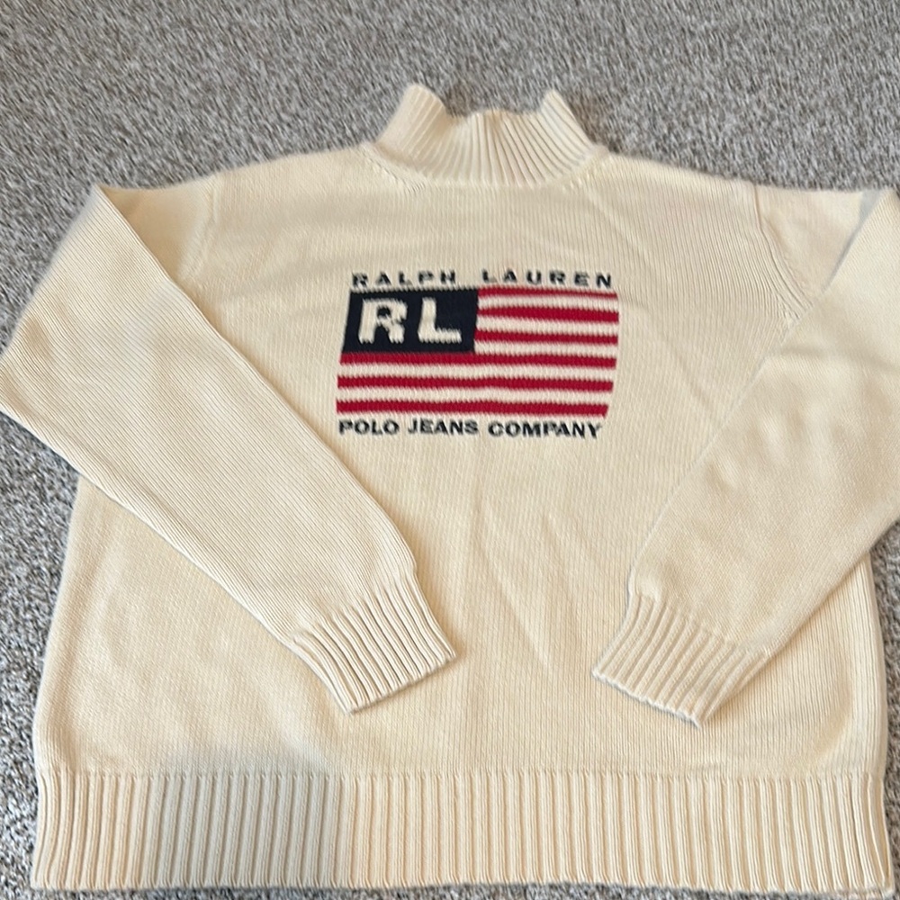 RALPH LAUREN POLO JEANS vintage men’s sweater. Awesome condition  sz XL